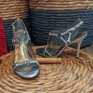 Used (W6.5) - GUESS - Silver Strappy Sandals